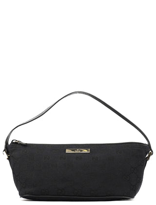Gucci 039 1103 Black GG Boat Pochette