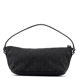 Gucci 039 1103 Black GG Boat Pochette