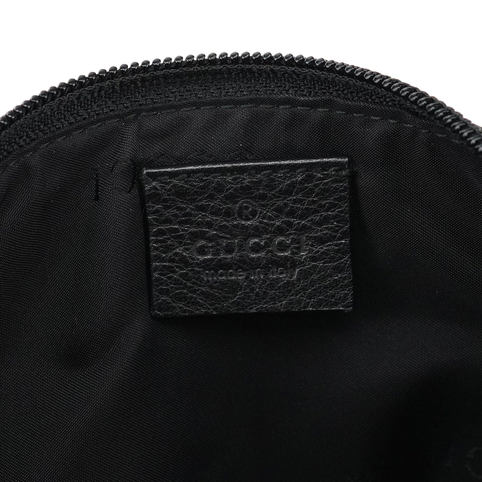Gucci 039 1103 Black Leather Pochette