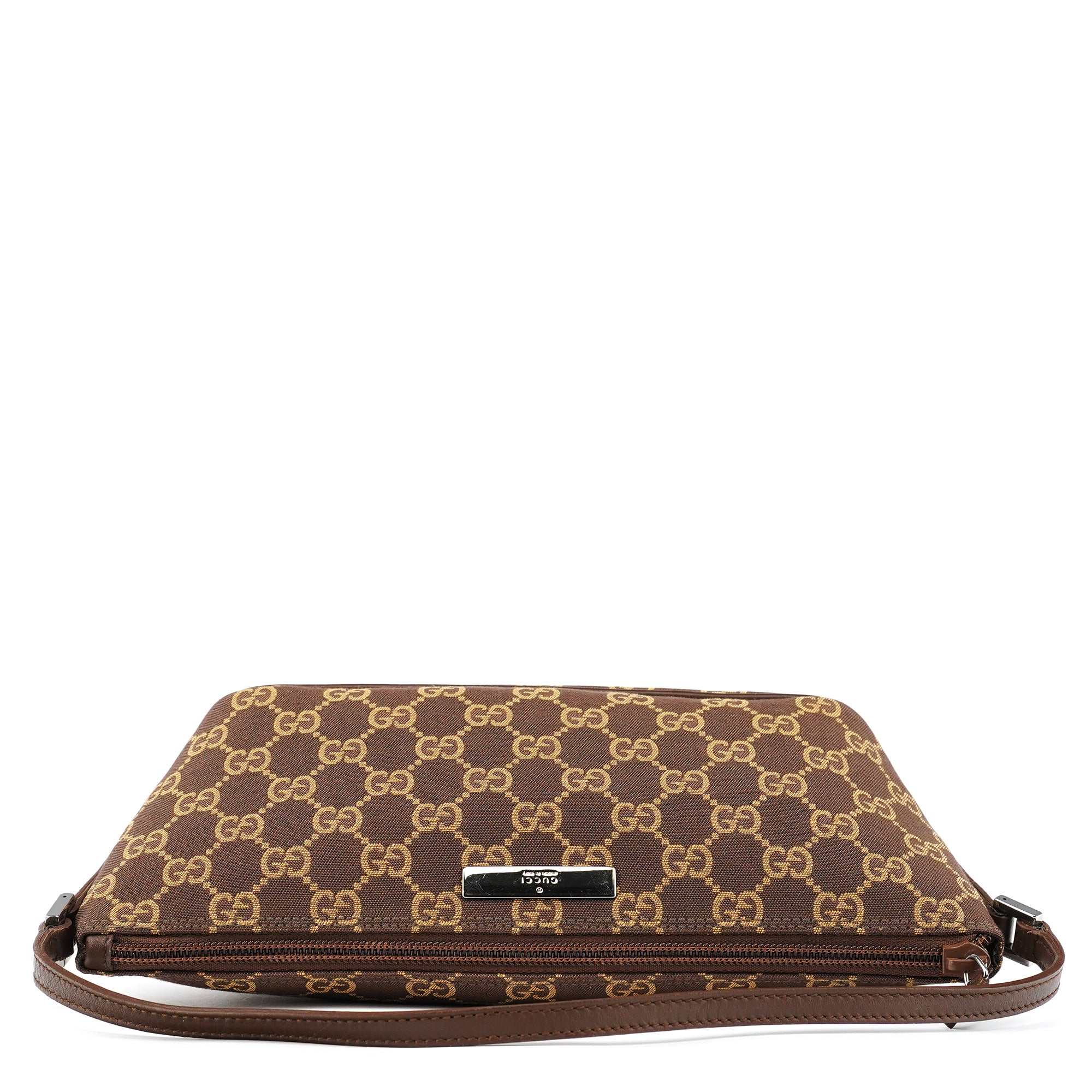 Gucci 039 1103 Brown GG Boat Pochette