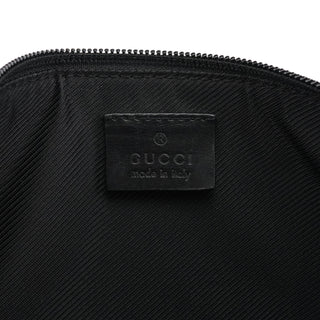 Gucci 039 1103 Grey Black GG Boat Pochette