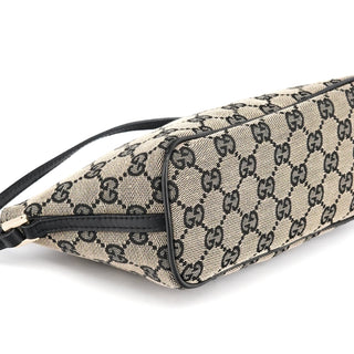 Gucci 039 1103 Grey Black GG Boat Pochette