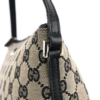 Gucci 039 1103 Grey Black GG Boat Pochette