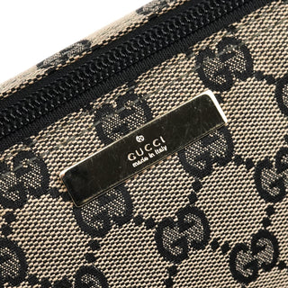 Gucci 039 1103 Grey Black GG Boat Pochette