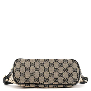 Gucci 039 1103 Grey Black GG Boat Pochette
