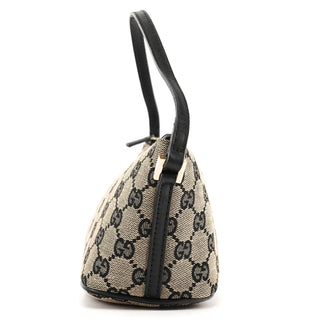 Gucci 039 1103 Grey Black GG Boat Pochette