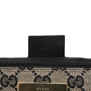 Gucci 039 1103 Grey Black GG Boat Pochette