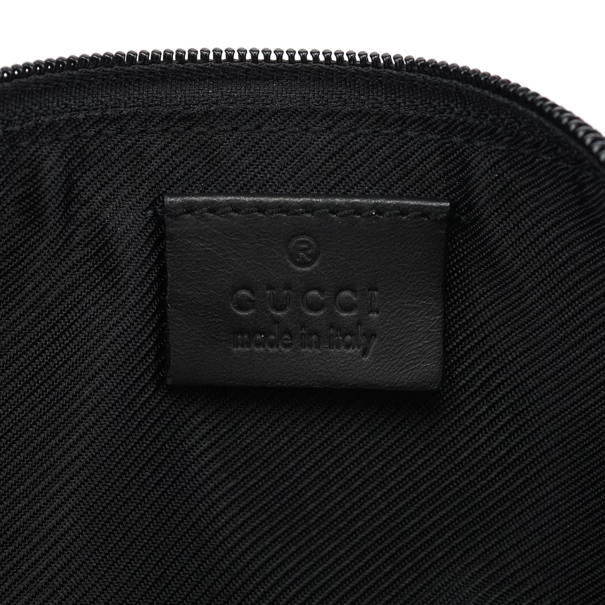 Gucci 039 1103 Grey Black GG Boat Pochette