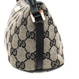 Gucci 039 1103 Grey Black GG Boat Pochette