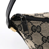 Gucci 039 1103 Grey Black GG Boat Pochette