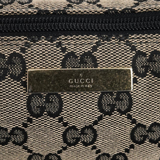 Gucci 039 1103 Grey Black GG Boat Pochette