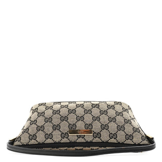 Gucci 039 1103 Grey Black GG Boat Pochette
