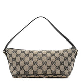Gucci 039 1103 Grey Black GG Boat Pochette