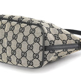Gucci 039 1103 Grey Black GG Boat Pochette
