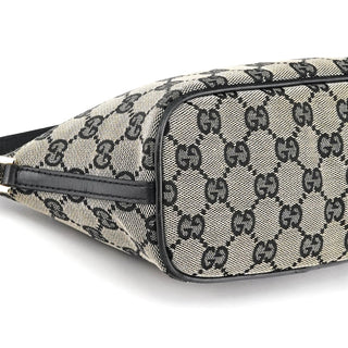 Gucci 039 1103 Grey Black GG Boat Pochette