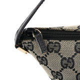 Gucci 039 1103 Grey Black GG Boat Pochette