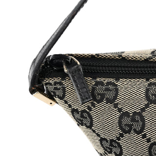 Gucci 039 1103 Grey Black GG Boat Pochette
