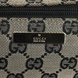 Gucci 039 1103 Grey Black GG Boat Pochette