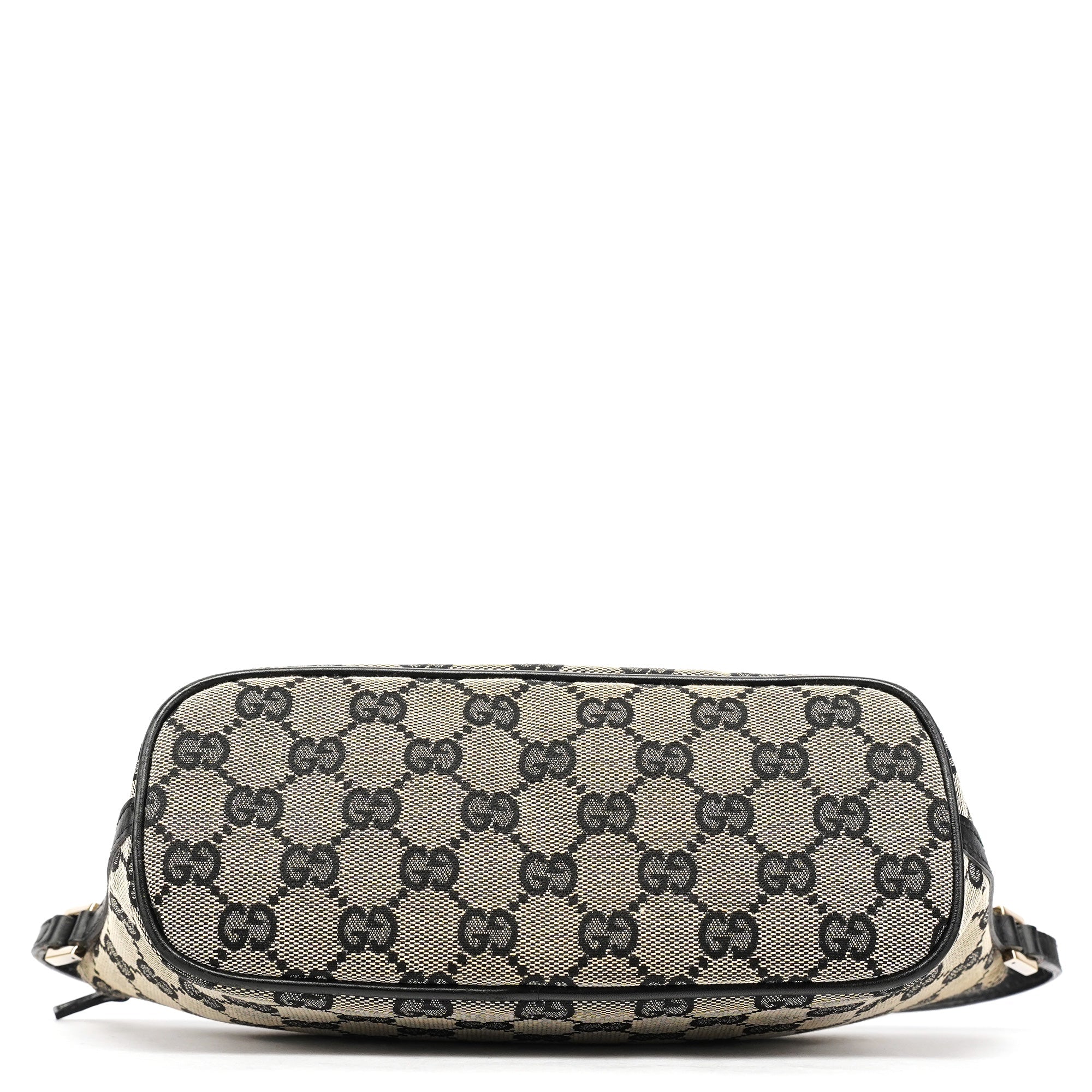 Gucci 039 1103 Grey Black GG Boat Pochette