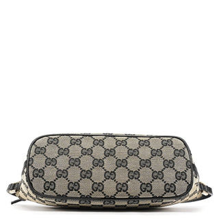 Gucci 039 1103 Grey Black GG Boat Pochette
