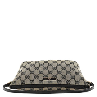 Gucci 039 1103 Grey Black GG Boat Pochette