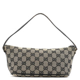 Gucci 039 1103 Grey Black GG Boat Pochette