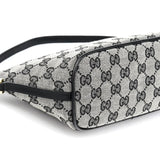 Gucci 039 1103 Grey Black GG Boat Pochette