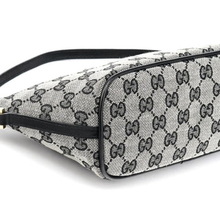 Gucci 039 1103 Grey Black GG Boat Pochette