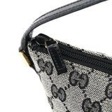 Gucci 039 1103 Grey Black GG Boat Pochette
