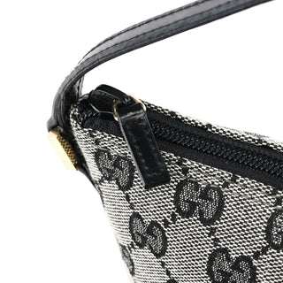 Gucci 039 1103 Grey Black GG Boat Pochette