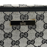 Gucci 039 1103 Grey Black GG Boat Pochette