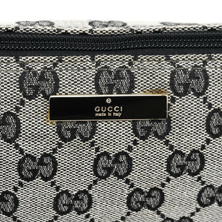 Gucci 039 1103 Grey Black GG Boat Pochette