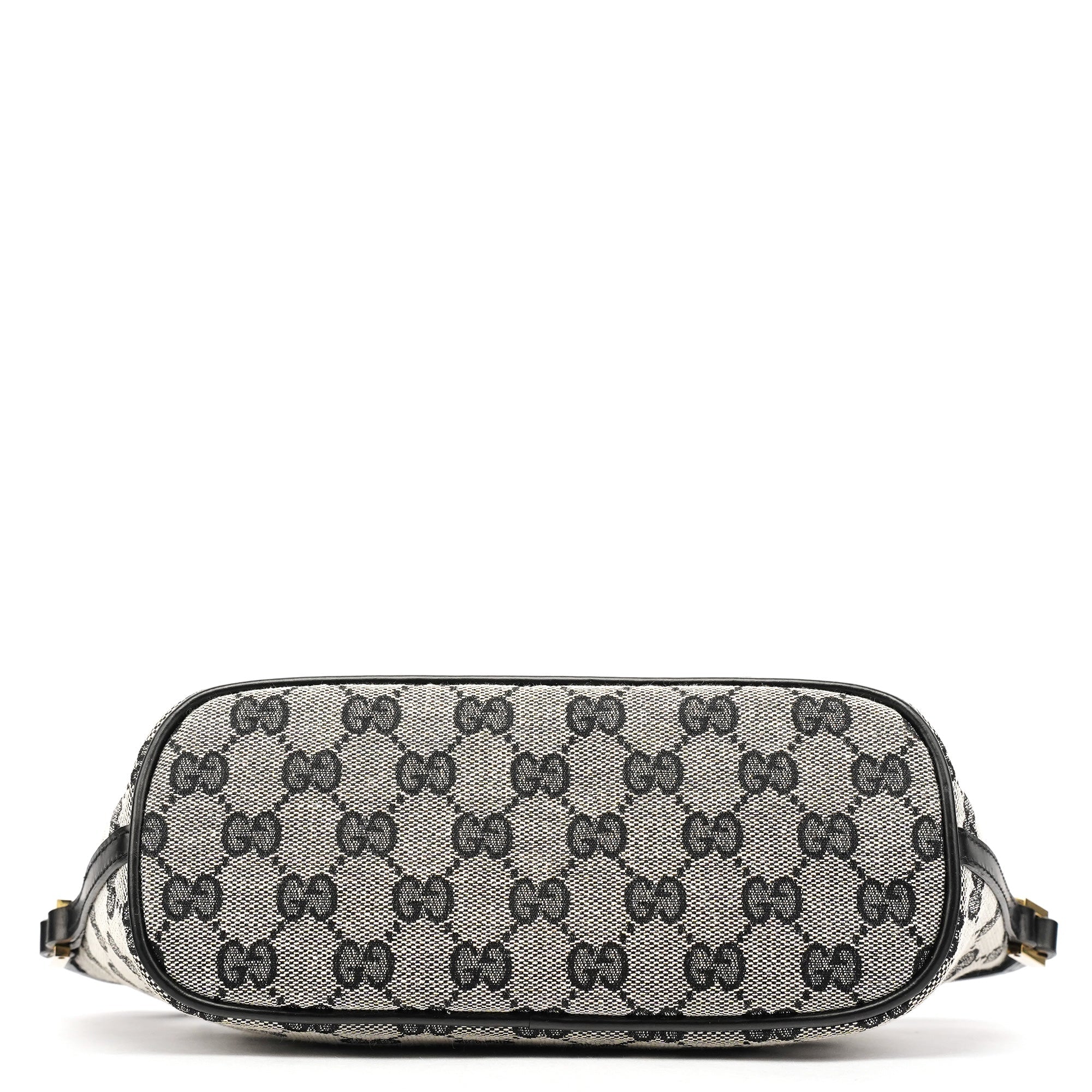 Gucci 039 1103 Grey Black GG Boat Pochette