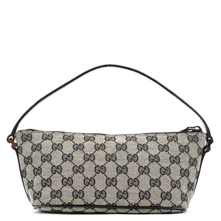 Gucci 039 1103 Grey Black GG Boat Pochette