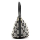 Gucci 039 1103 Grey Black GG Boat Pochette