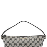 Gucci 039 1103 Grey Black GG Boat Pochette