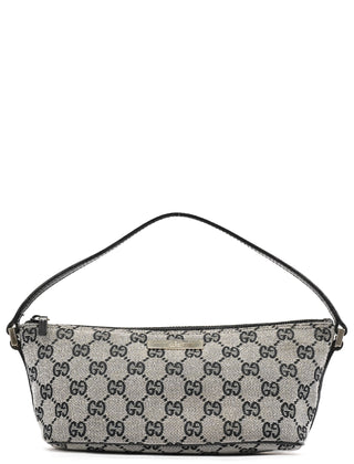 Gucci 039 1103 Grey Black GG Boat Pochette