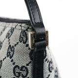 Gucci 039 1103 Grey Black GG Boat Pochette