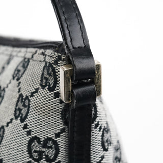 Gucci 039 1103 Grey Black GG Boat Pochette