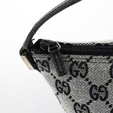 Gucci 039 1103 Grey Black GG Boat Pochette