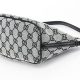 Gucci 039 1103 Grey Black GG Boat Pochette