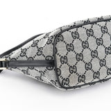 Gucci 039 1103 Grey Black GG Boat Pochette