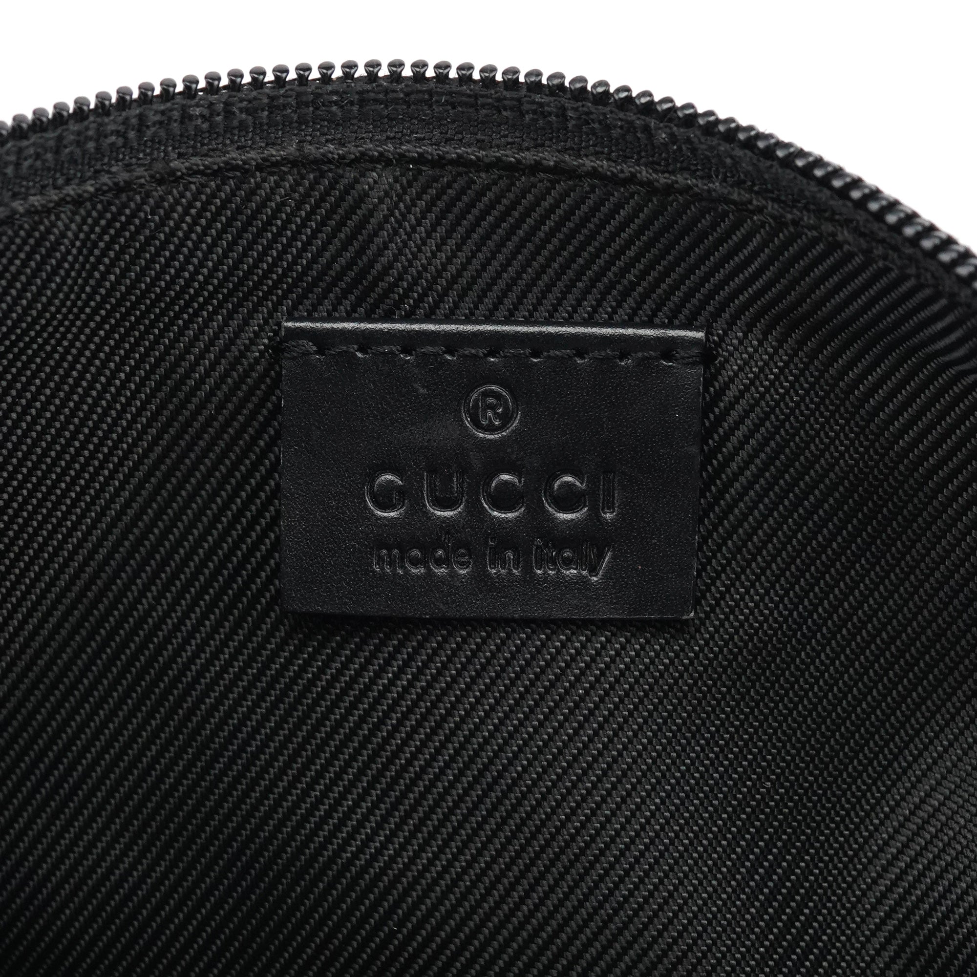 Gucci 039 1103 Grey Black GG Boat Pochette
