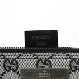 Gucci 039 1103 Grey Black GG Boat Pochette