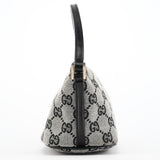 Gucci 039 1103 Grey Black GG Boat Pochette