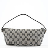 Gucci 039 1103 Grey Black GG Boat Pochette
