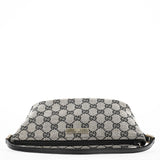 Gucci 039 1103 Grey Black GG Boat Pochette