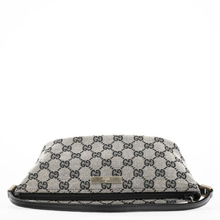 Gucci 039 1103 Grey Black GG Boat Pochette