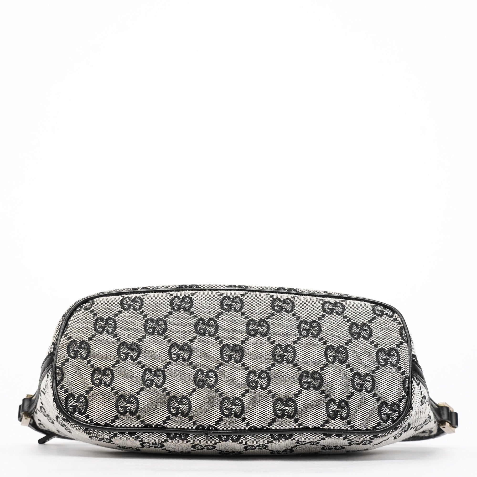 Gucci 039 1103 Grey Black GG Boat Pochette