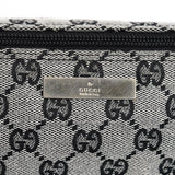 Gucci 039 1103 Grey Black GG Boat Pochette